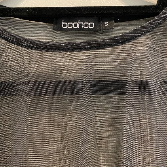 Boohoo Metallic See-through Shirt - Picture 3 of 3